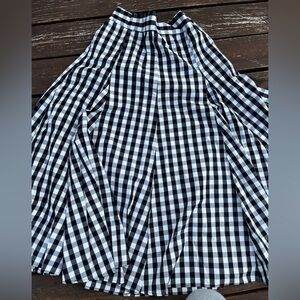 Who What Wear Monochrome Checkered Skirt